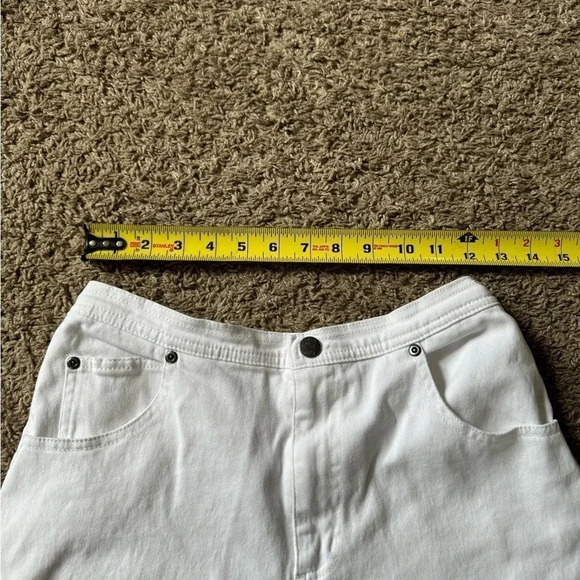 Quacker Factory White Pants Stretchy Women Size Small - Picture 2 of 6
